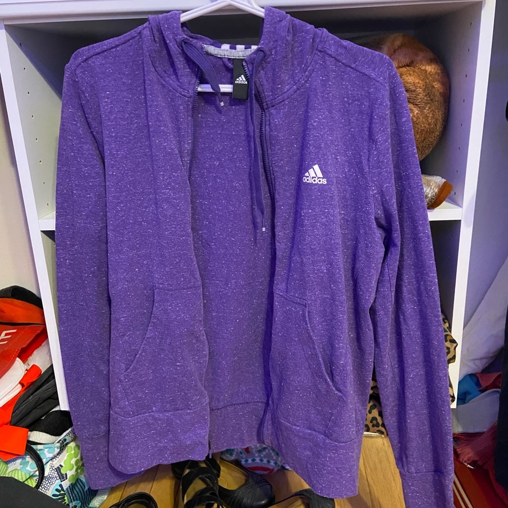 Purple Adidas Zip Up